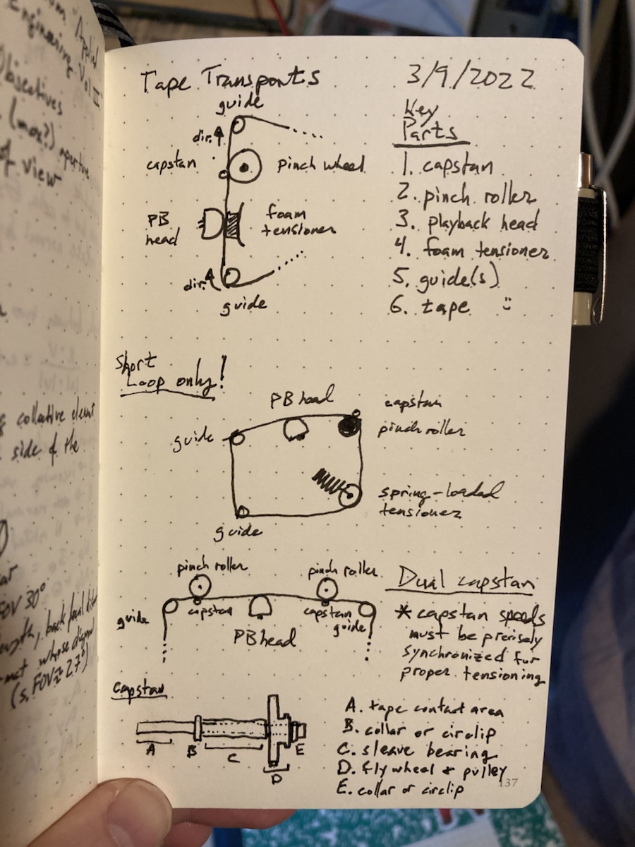 From the notebook: Tape Transports